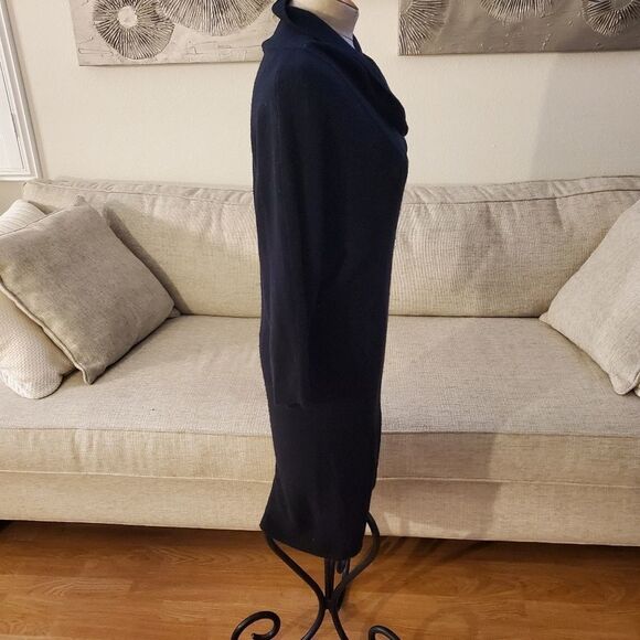 Splendid Cowl Neck Sweater Dress in Black - Picture 5 of 10